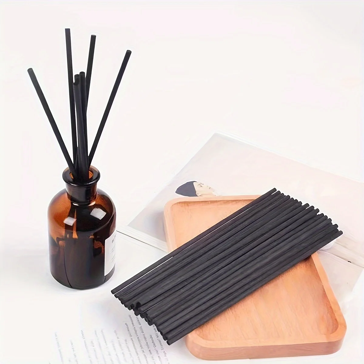 Home Fragrance Reeds - 10/50pcs Fiber Sticks Diffuser Aromatherapy Volatile
