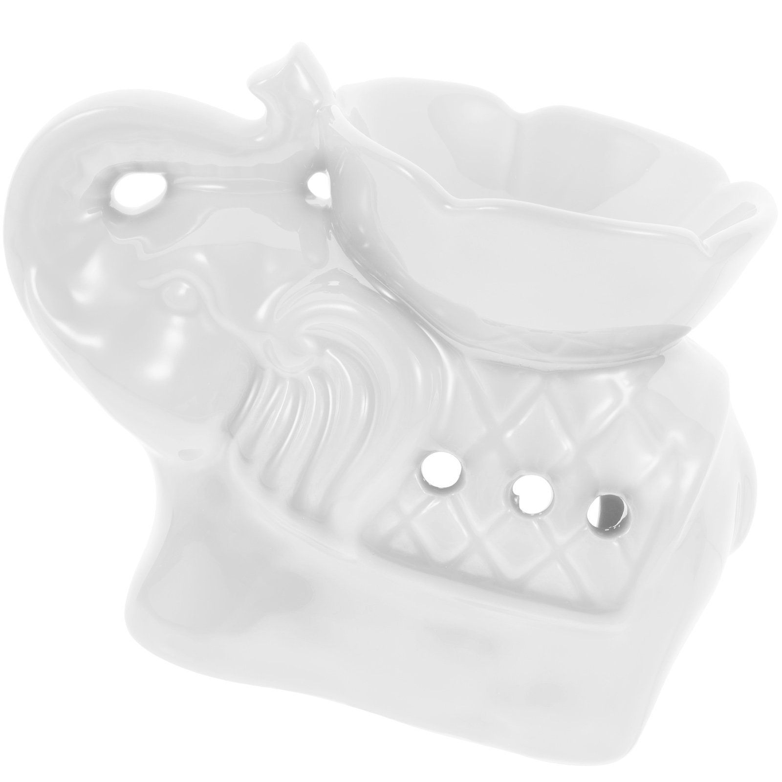 Ceramic Oil Burner - 1Pcs Delicate Ceramic Elephant Essential Oil