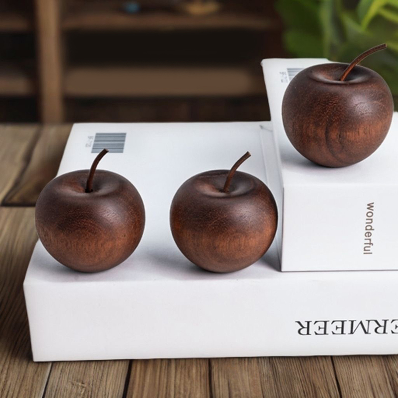 1PCS Of Wooden Apple Shaped Es - Fragrance Home Decor 评论和价格