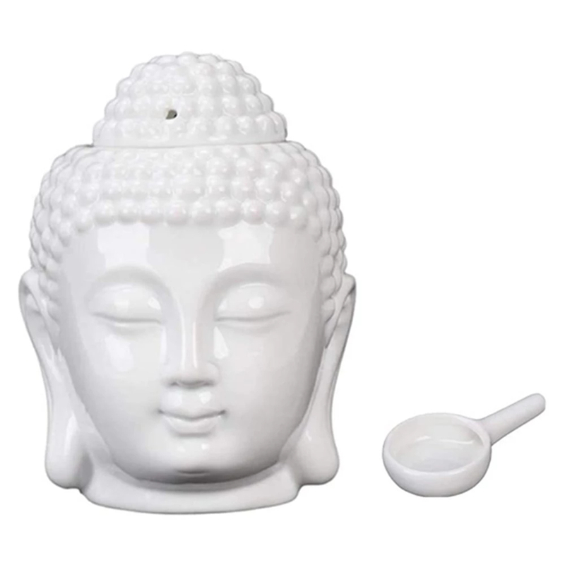 Ceramic Buddha Head Aromatic O - Ceramic Oil Burner 评论和价格