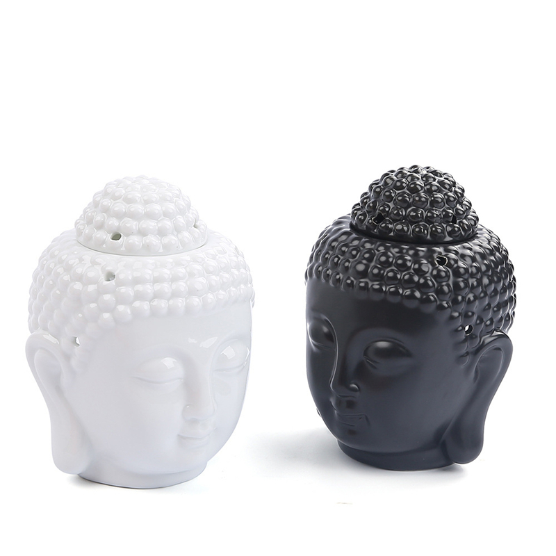 Ceramic Buddha Head Aromatic O - Ceramic Oil Burner 评论和价格