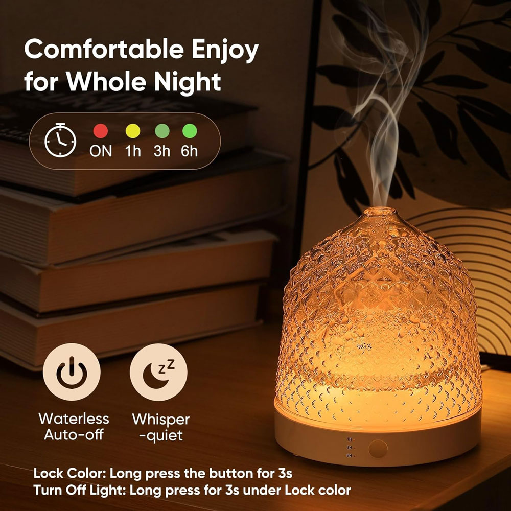Electric Glass Ultrasonic Arom - Home Fragrance Hotel 评论和价格