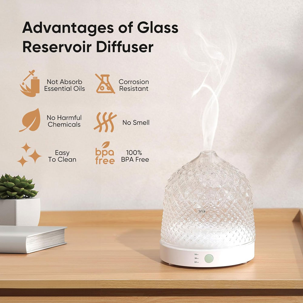 Electric Glass Ultrasonic Arom - Home Fragrance Hotel 评论和价格