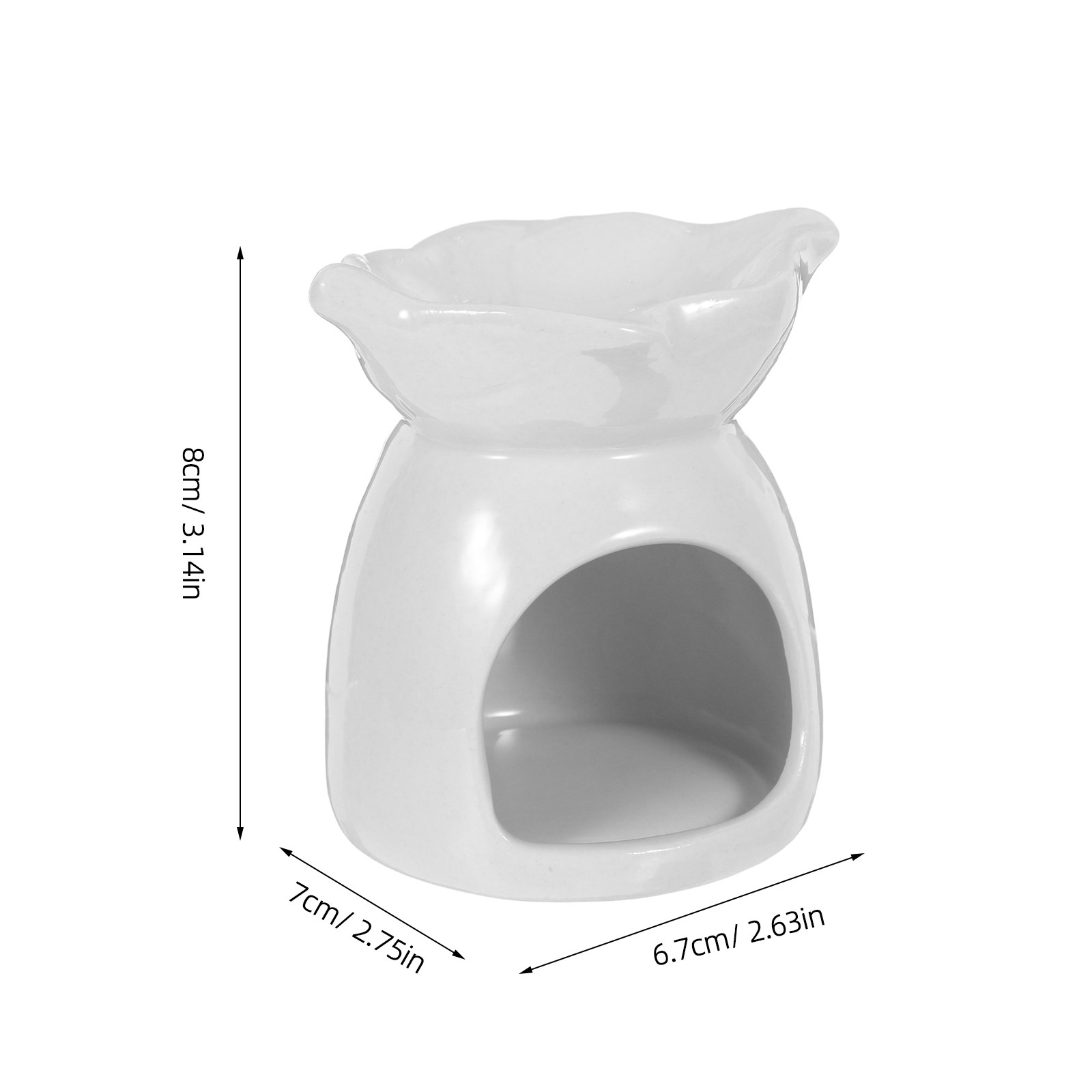 Ceramic Holder Elegant Leaf Sh - Ceramic Oil Burner 评论和价格