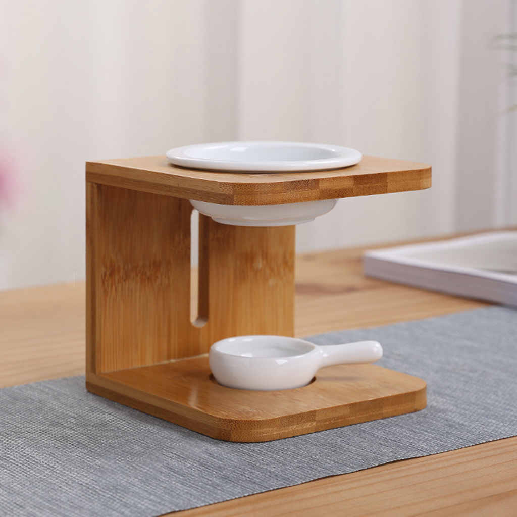 Wooden Essential Oil Burner wi - Ceramic Oil Burner 评论和价格