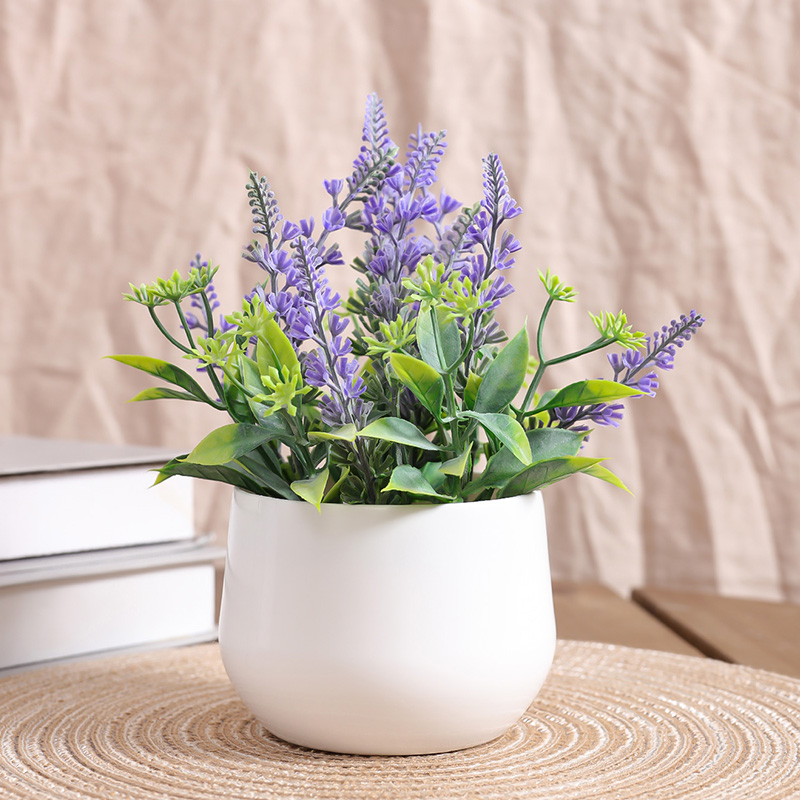 1pc- Simulation lavender pot,h - Potpourri Dried Flower 评论和价格