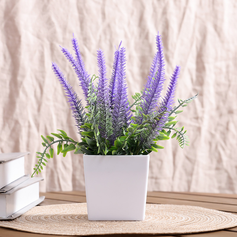 1pc- Simulation lavender pot,h - Potpourri Dried Flower 评论和价格