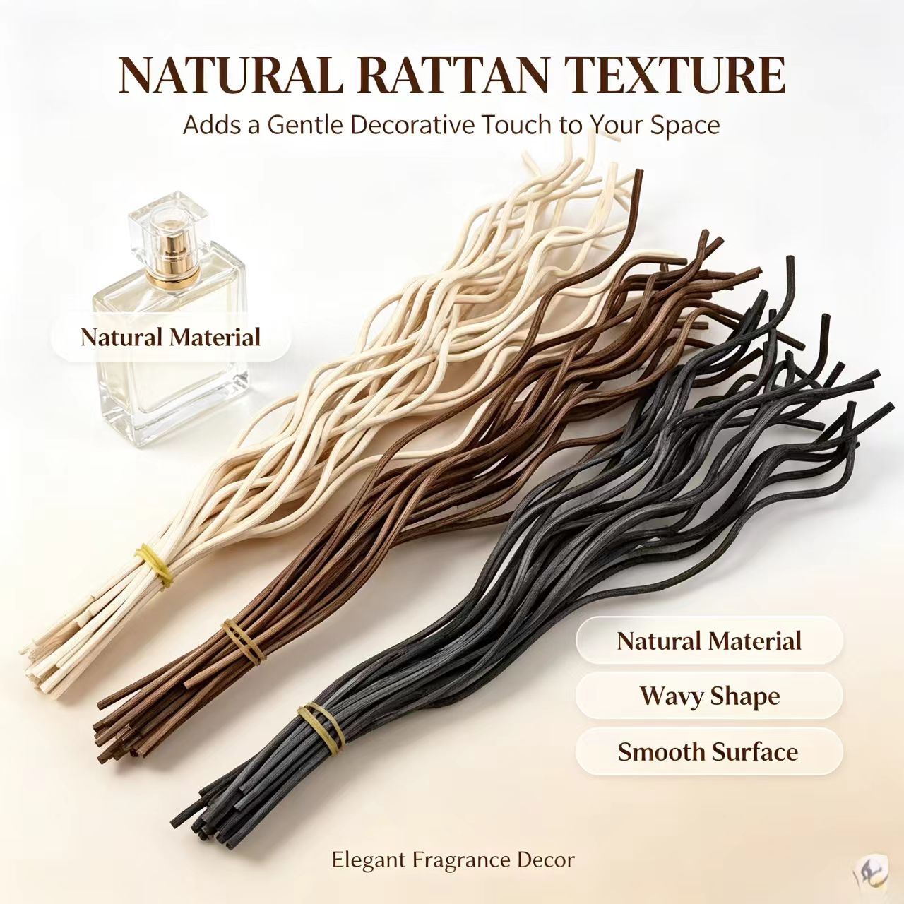 20Pcs Long Wavy Rattan Reed Di - Home Fragrance Elements 评论和价格