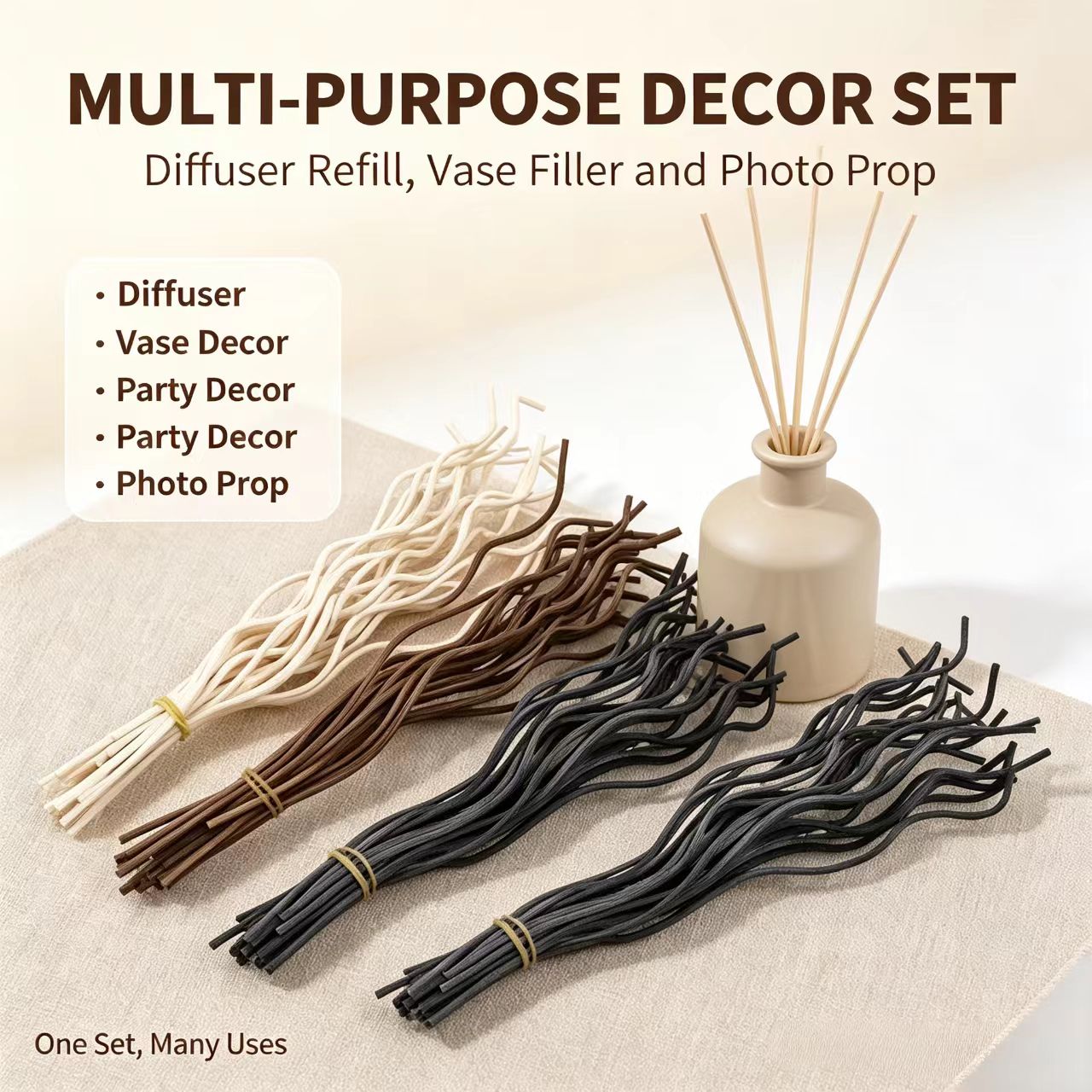 20Pcs Long Wavy Rattan Reed Di - Home Fragrance Elements 评论和价格