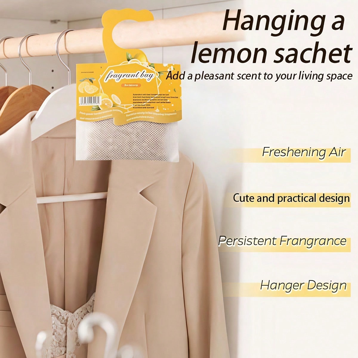 Hanging Lemon Scented Sachets, - Fragrance Home Decor 评论和价格