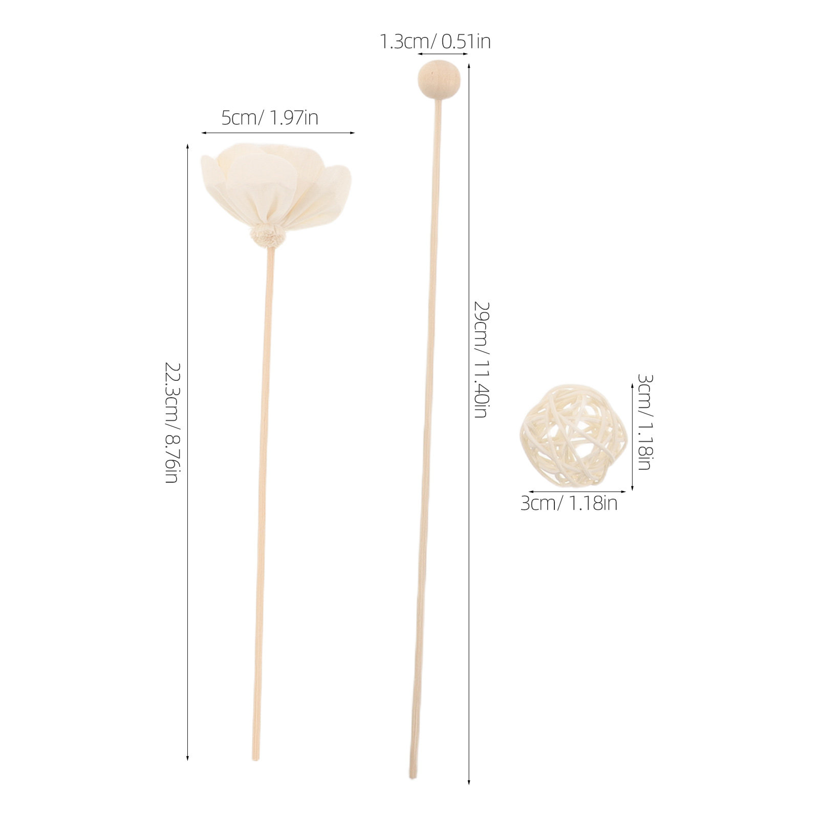 22Pcs Jasmine Reed Diffuser Se - Home Fragrance Jasmine Diffuser 评论和价格