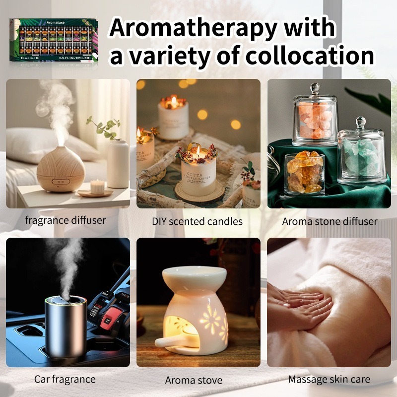 20 Kinds Aromatherapy Essentia - Home Fragrance Jasmine Diffuser 评论和价格