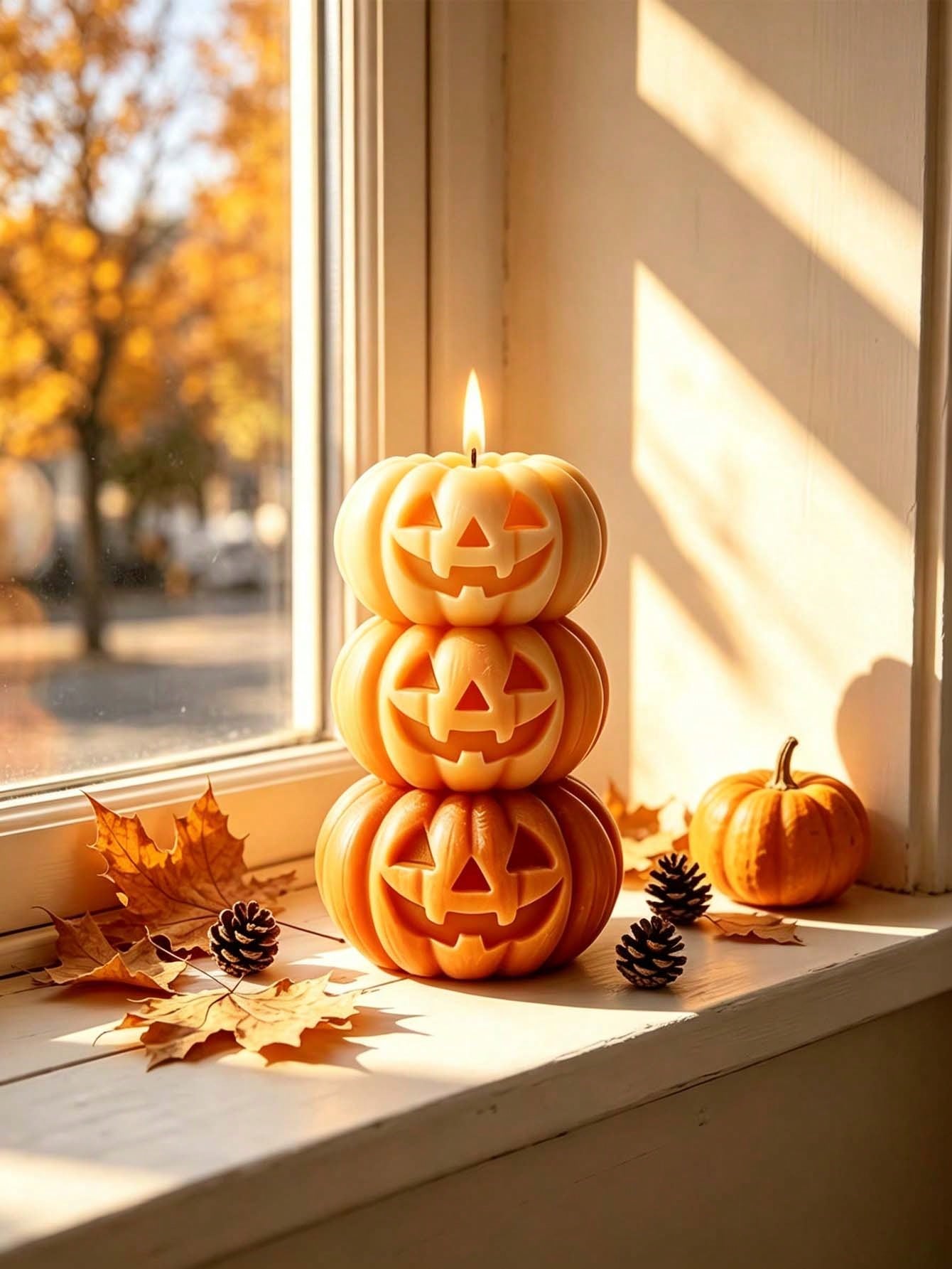 1pc Halloween 3-Layer Pumpkin  - Fragrance Home Decor 评论和价格