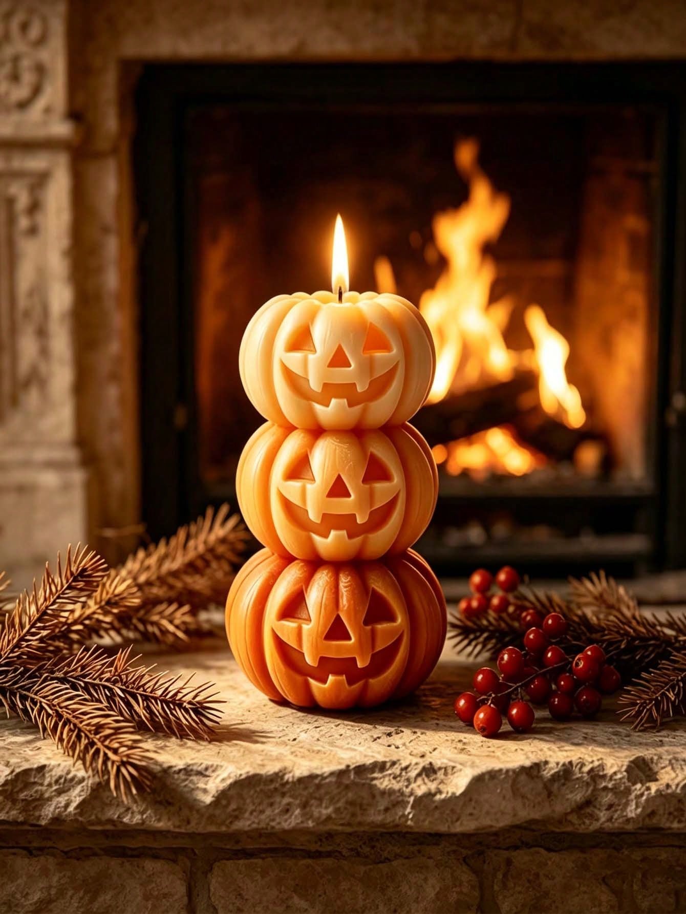 1pc Halloween 3-Layer Pumpkin  - Fragrance Home Decor 评论和价格