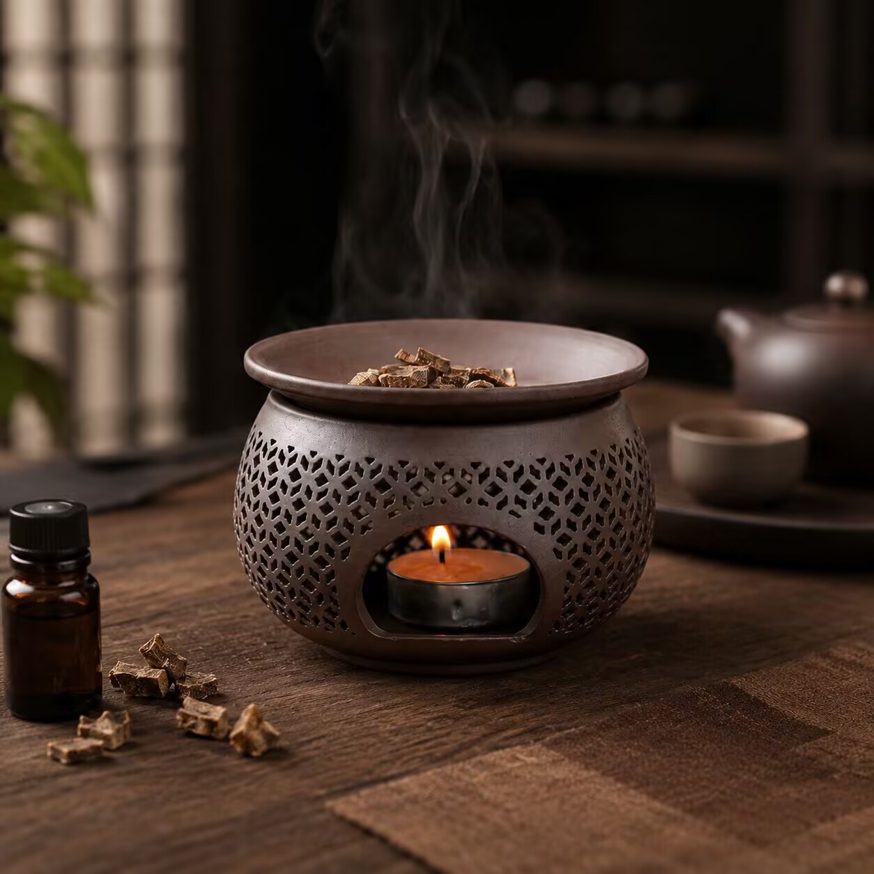Ceramic Carved Incense Burner  - Ceramic Oil Burner 评论和价格