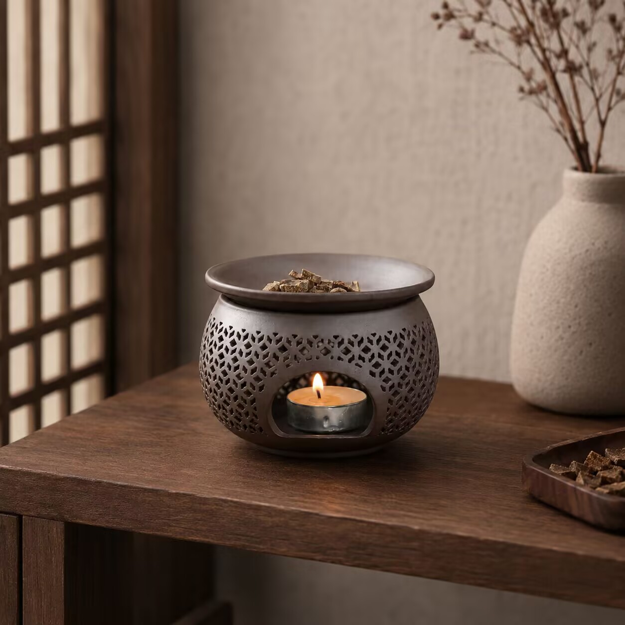 Ceramic Carved Incense Burner  - Ceramic Oil Burner 评论和价格